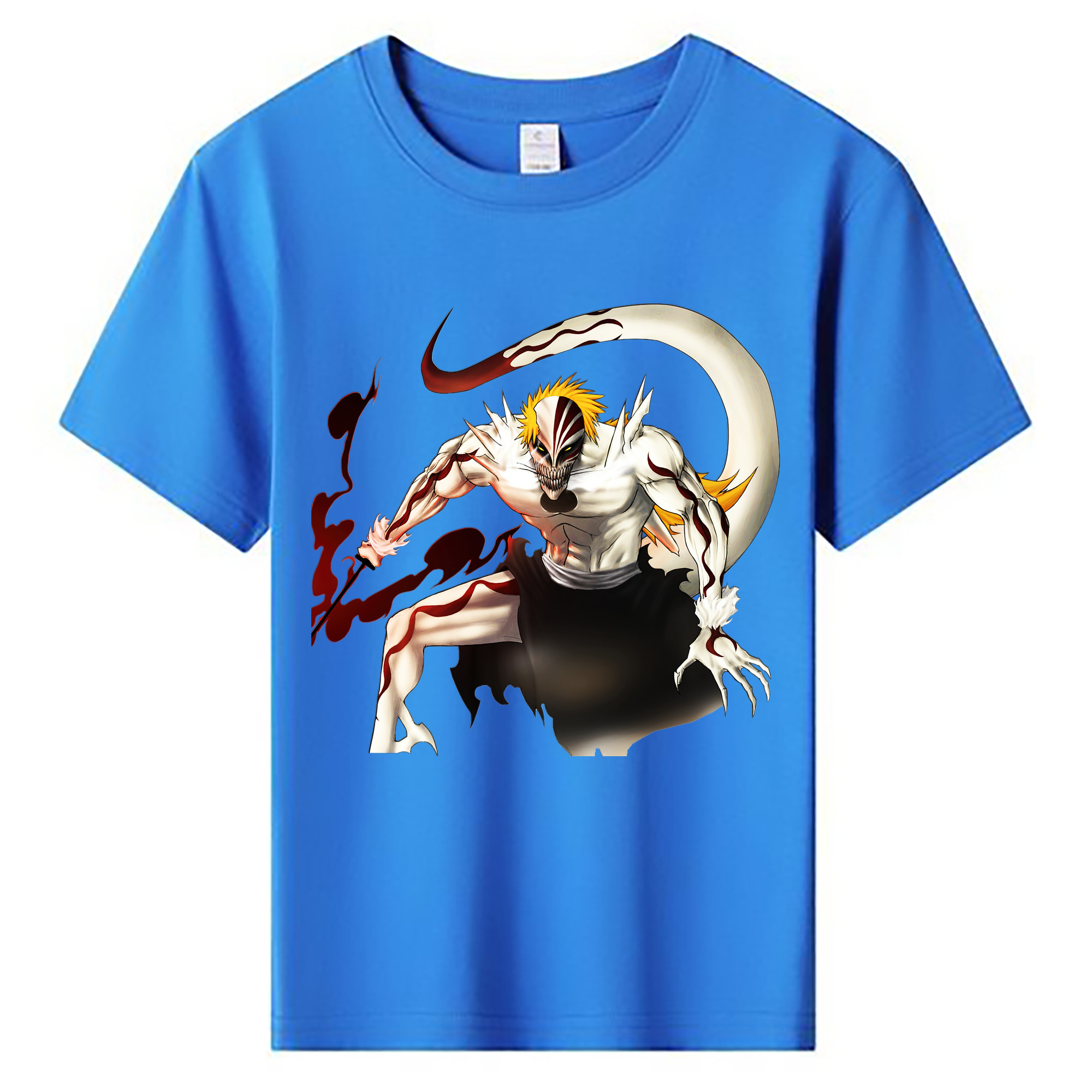 （画像用） ブリーチ 黒崎一護（くろさき いちご）BLEACH Kurosaki Ichigo 綿100％キッズTシャツ（フロントプリント）